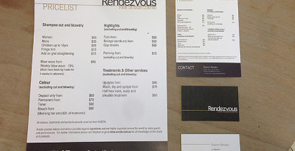 Rendezvous Hair Design Centre - Branding