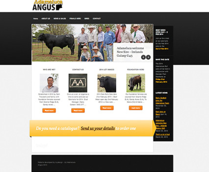 ADAMELUCA Angus website