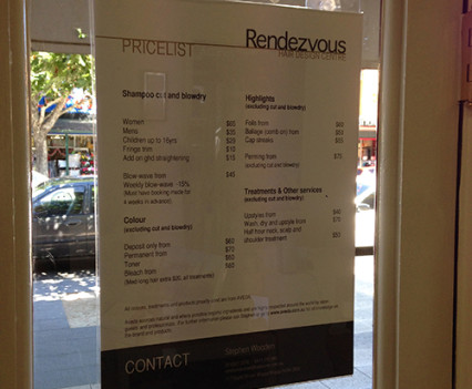 Rendezvous Hair Design Centre - Branding